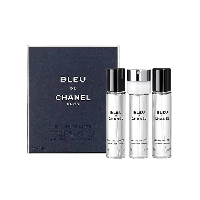 美品！Bleu de CHANEL 3点セット BLEU DE CHANEL 3.4 fl. oz. Eau de Toilette Twist and Spray