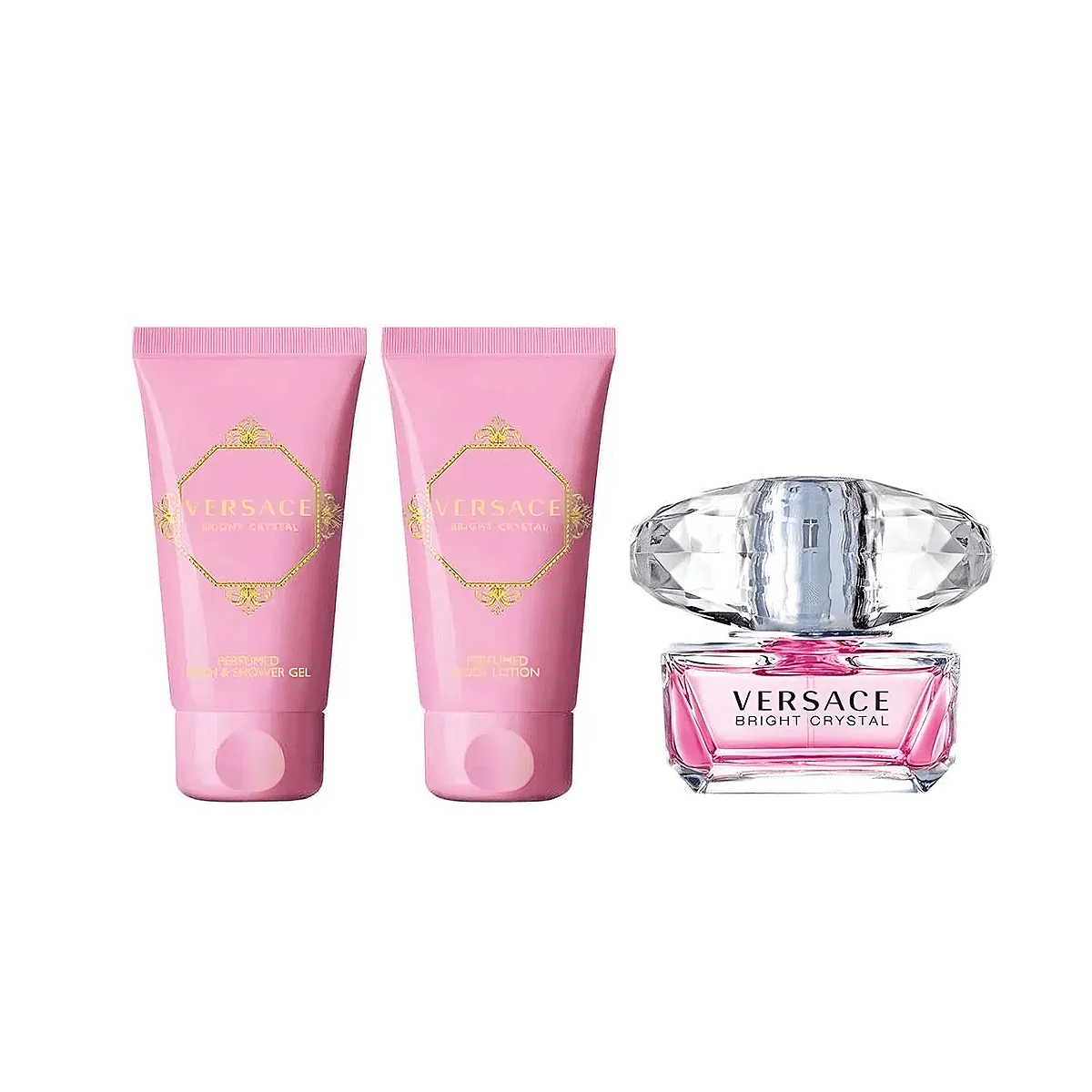 VERSACE BRIGHT CRYSTAL 香水・ボディローションセット Versace Bright Crystal 2pc Set Perfume edt Spray 1.7 oz Body