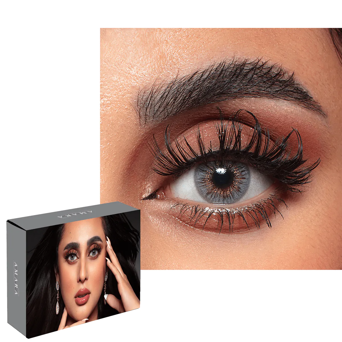 عدسات ملونة لاصقة شهرية من امارا - اليجينت