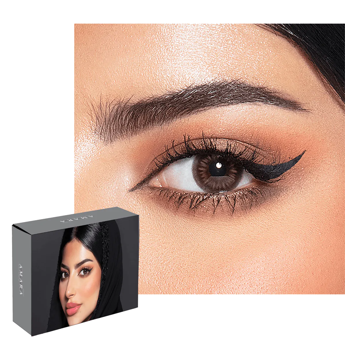 عدسات ملونة لاصقة شهرية من امارا - بروميس