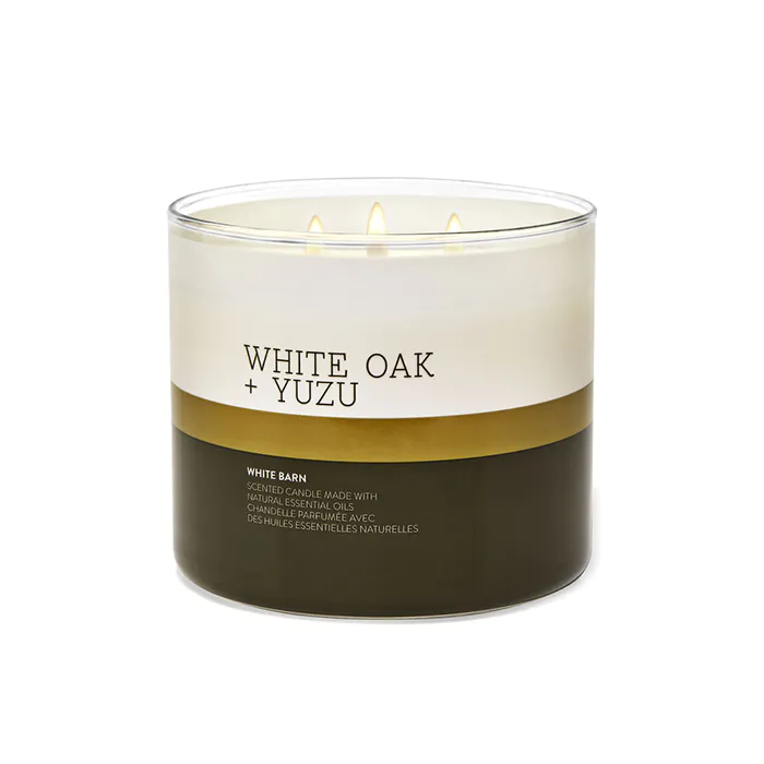 White Oak & Yuzu Scented Candle By Bath & Body Works 411 g For Unisex