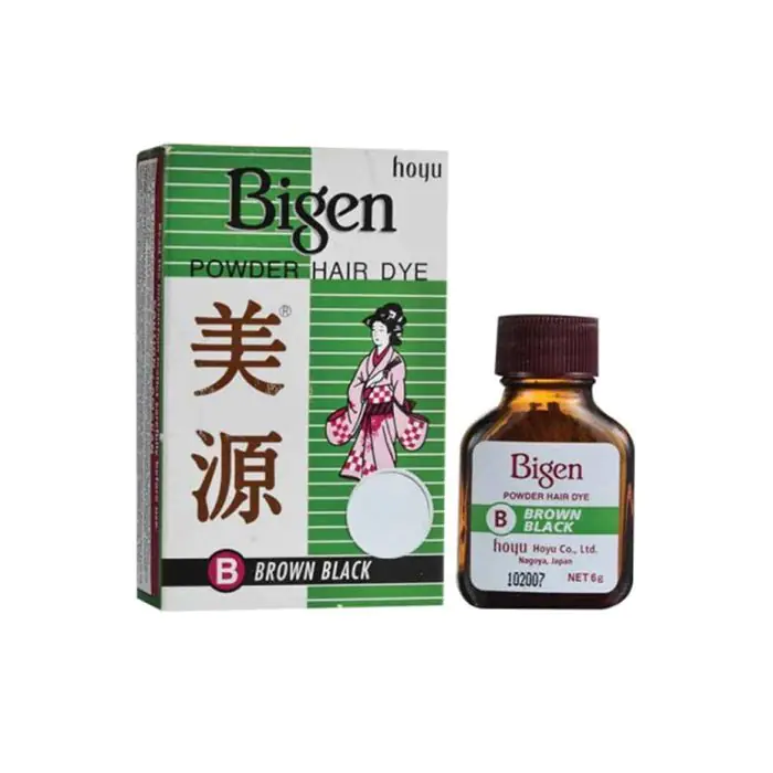 صبغة شعر بودرة أسود بني B من بيجين - 6 جم