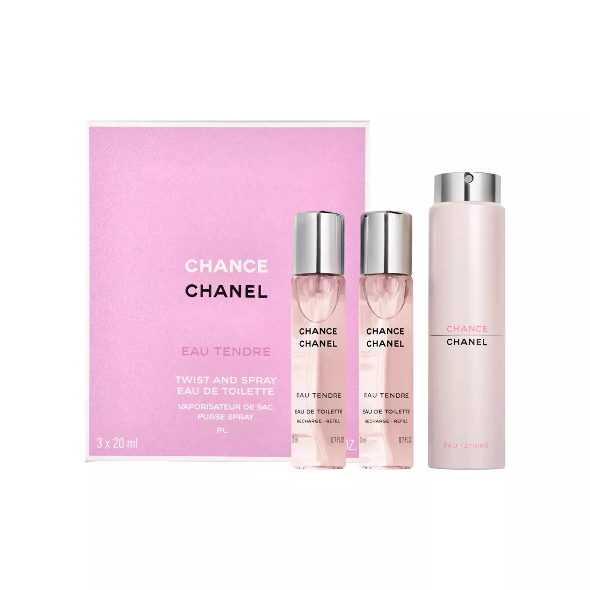 Chance Eau Tendre Set By Chanel EDT For Women - 3 Pieces