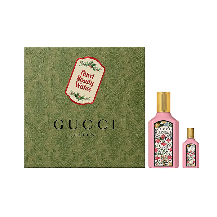 Flora Gorgeous Gardenia Set By Gucci EDP For Women (EDP 50 ml + EDP 5 ml) - 2 Pieces