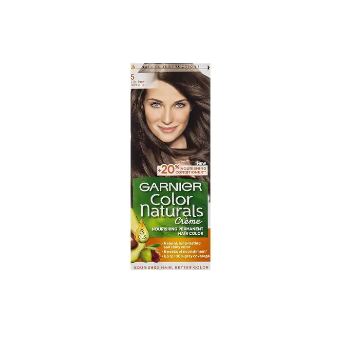 Garnier Color Naturals Nourishing Cream Hair Dye Light Brown 5