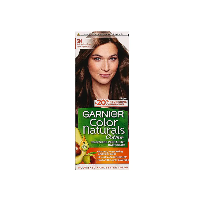 Garnier Color Naturals Nourishing Cream Hair Dye Nude Medium Brown 5.132