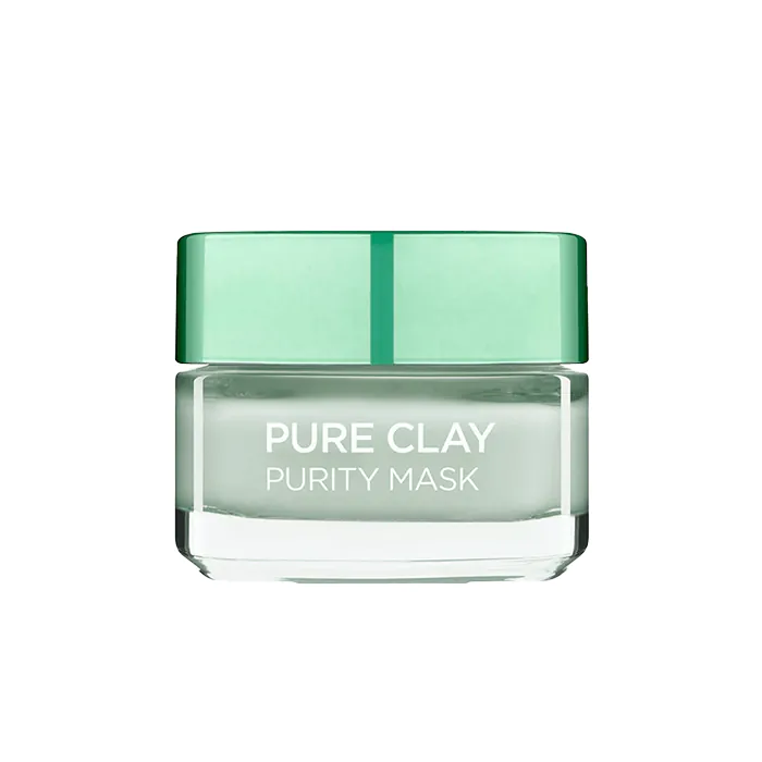 ماسك الطين النقي الأخضر بالأوكاليبتوس ينقي ويزيل الدهون من لوريال باريس - 50 مل