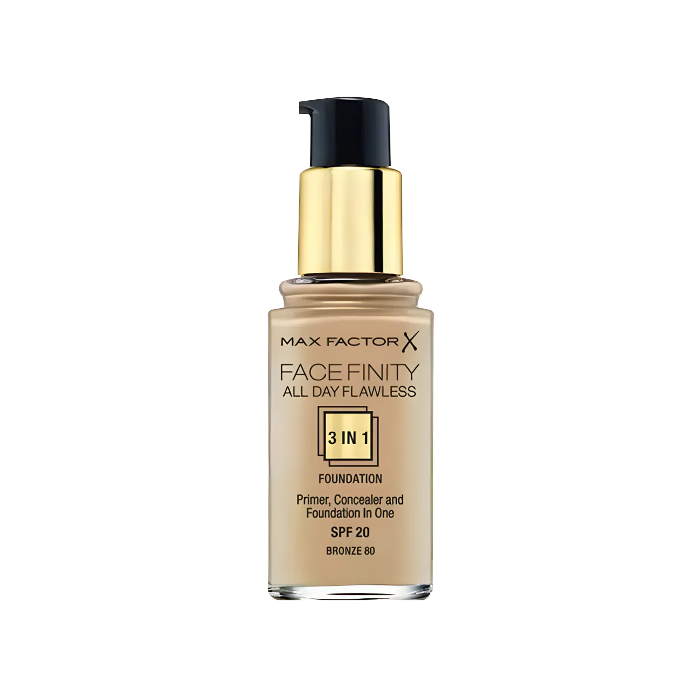 Max Factor FaceFinity All Day Flawless 3 In 1 Foundation SPF 20 Bronze No. 080 - 30 ml