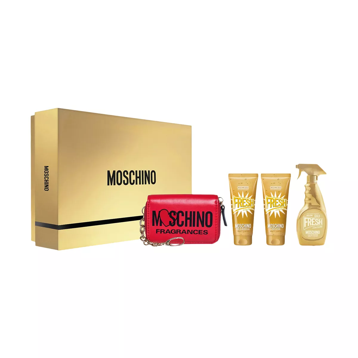 Moschino Fresh Couture Gold Gift Set By Moschino EDP For Women - 4 Pieces
