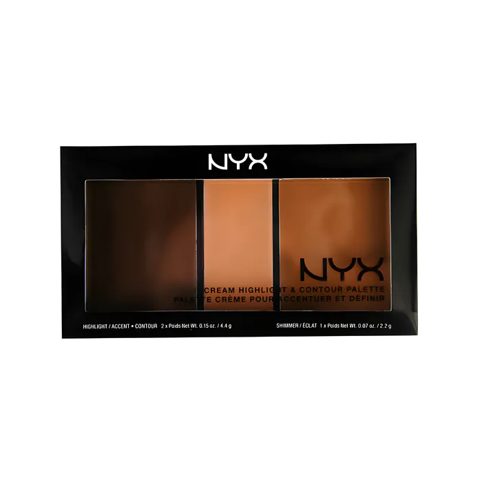 NYX Cream Highlight & Contour Palette Deep No. 03 - 10.8 g