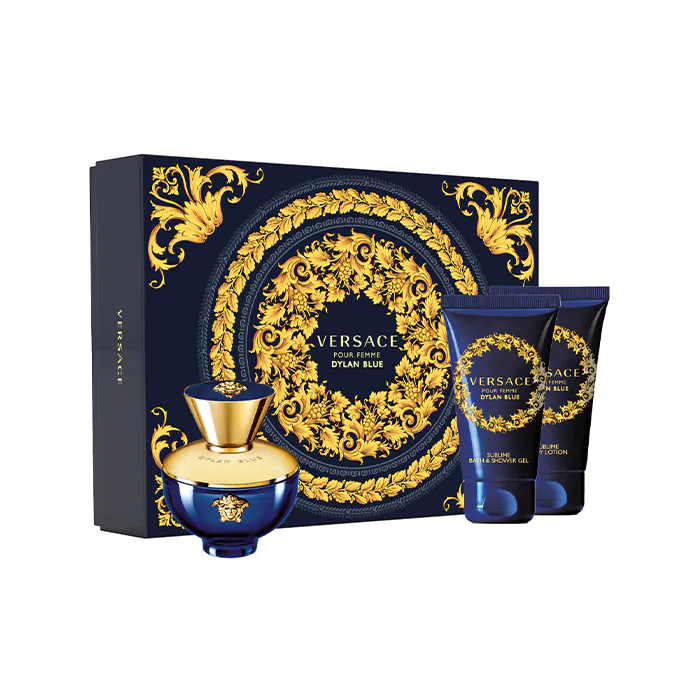 Pour Femme Dylan Blue Set By Versace EDP For Women - 3 Pieces