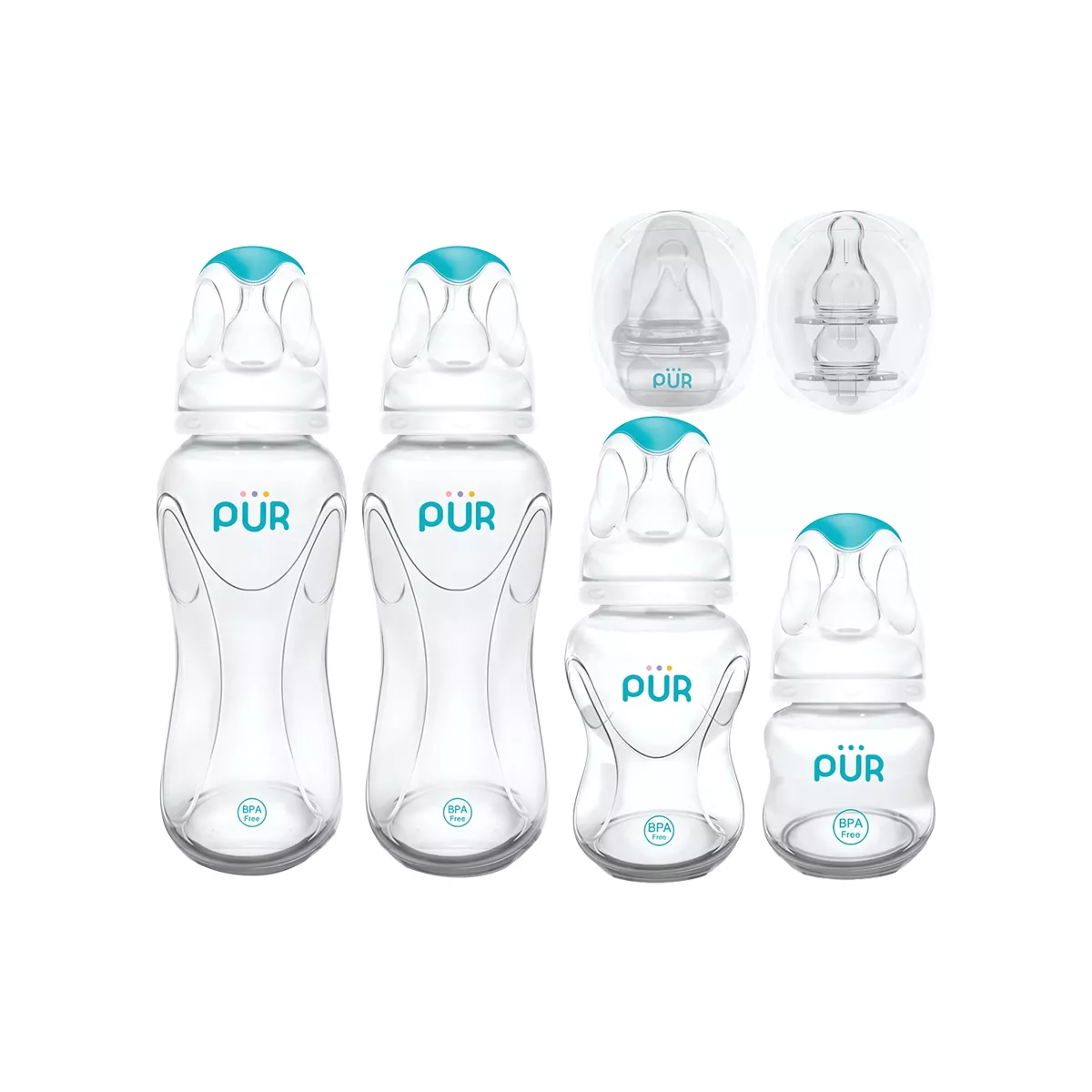 Pur Advanced Slim Neck Gift Set 0+ Months - 7 Pieces