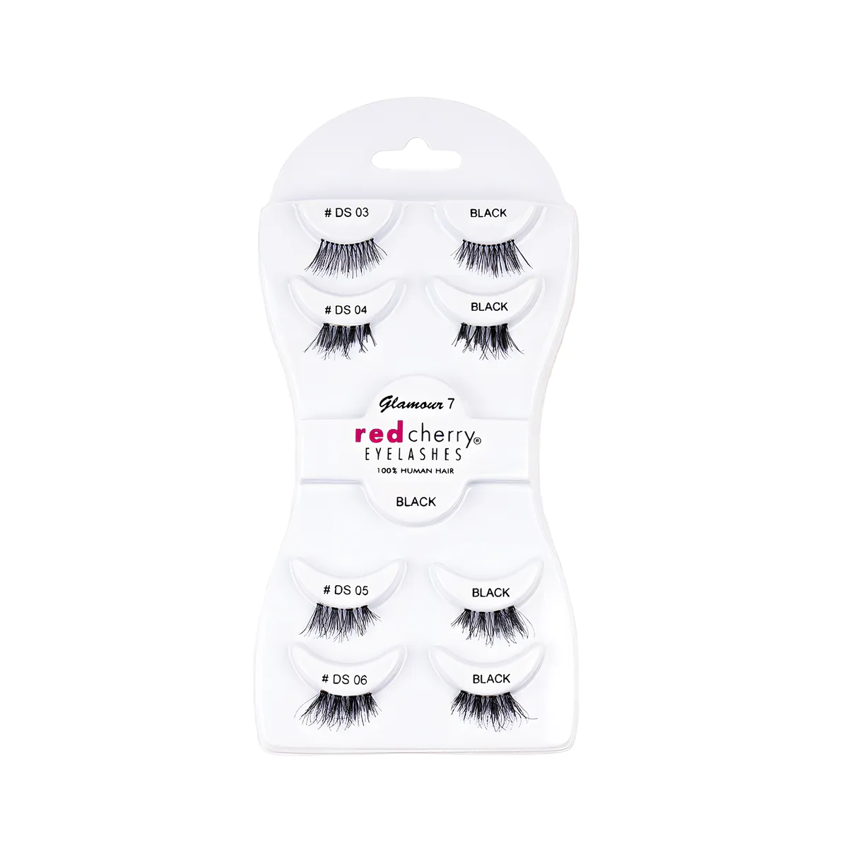 Red Cherry Eyelashes Glamour 7 4 IN 1 Black