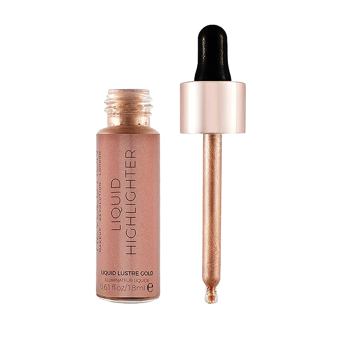 هايلايتر سائل لإضاءة الوجه ذهبي من ريفولوشن - 18 مل