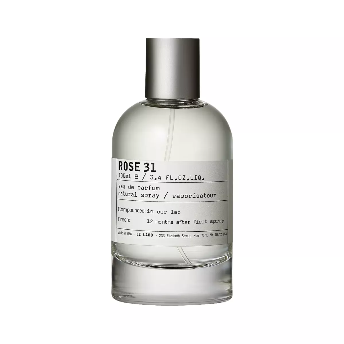 Rose 31 Perfume by Le Labo Eau de Parfum For Men and Women 100 ml