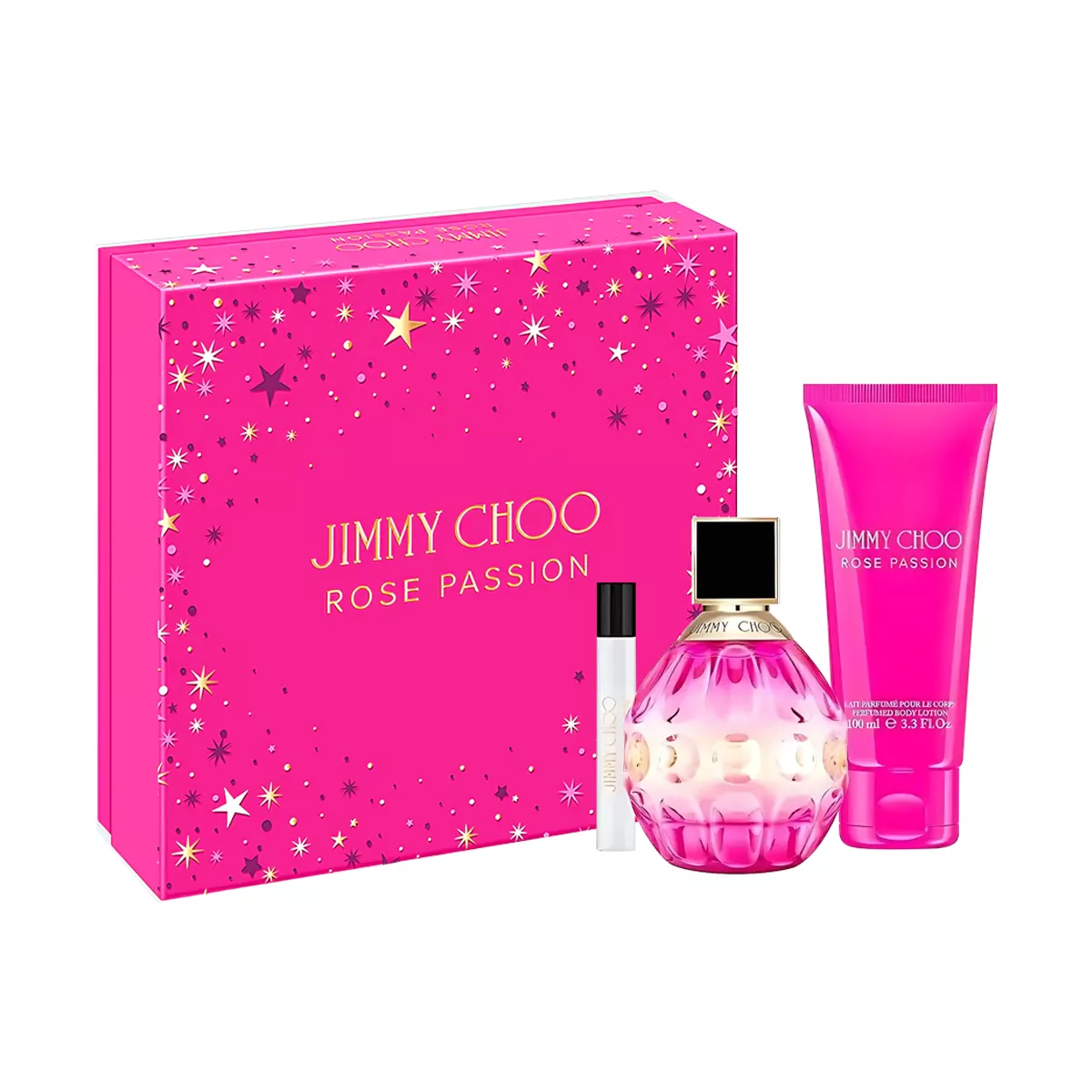 Rose Passion Set By Jimmy Choo EDP For Women - 3 Pieces