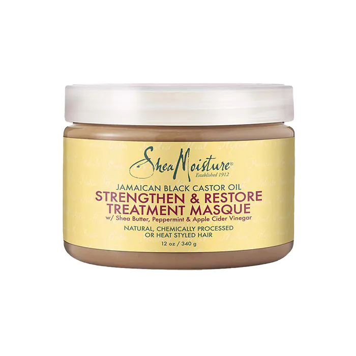 ماسك علاج بزيت الخروع الأسود الجامايكي لتقوية واستعادة حيوية البشرة من شيا مويستشر - 340 جم