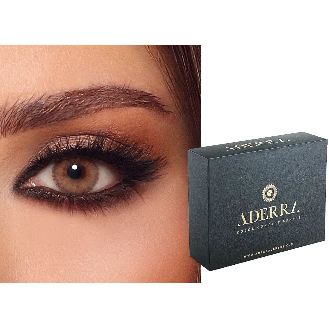 عدسات ملونة لاصقة شهرية من أديرا - كارمن