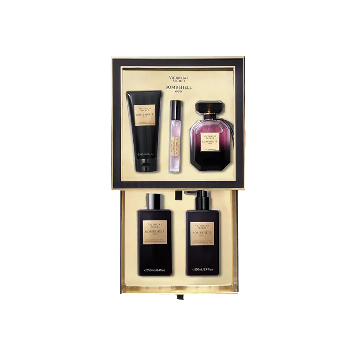 مجموعة فيكتوريا سيكريت بومبشيل عود من فيكتوريا سيكريت أو دو برفيوم للنساء - 5 قطع