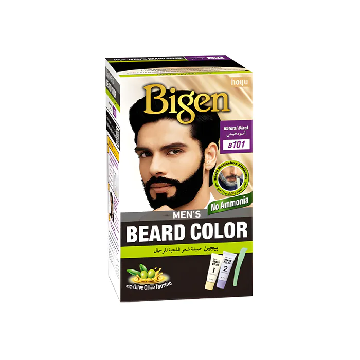 صبغة شعر اللحية للرجال أسود طبيعي B101 من بيجين - 40 جم