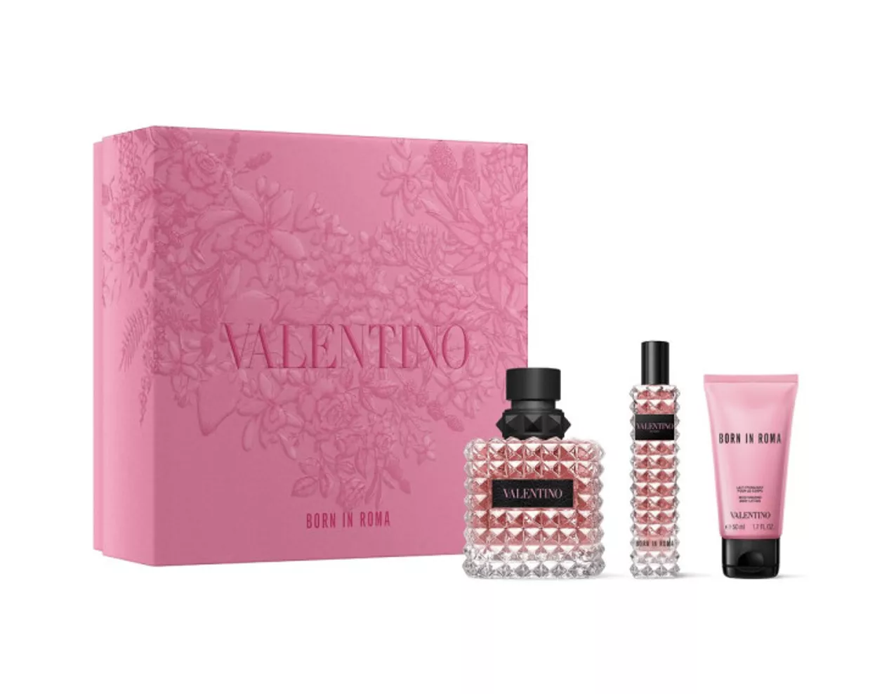 Donna Born In Roma Set By Valentino EDP For Women - 3 Pieces