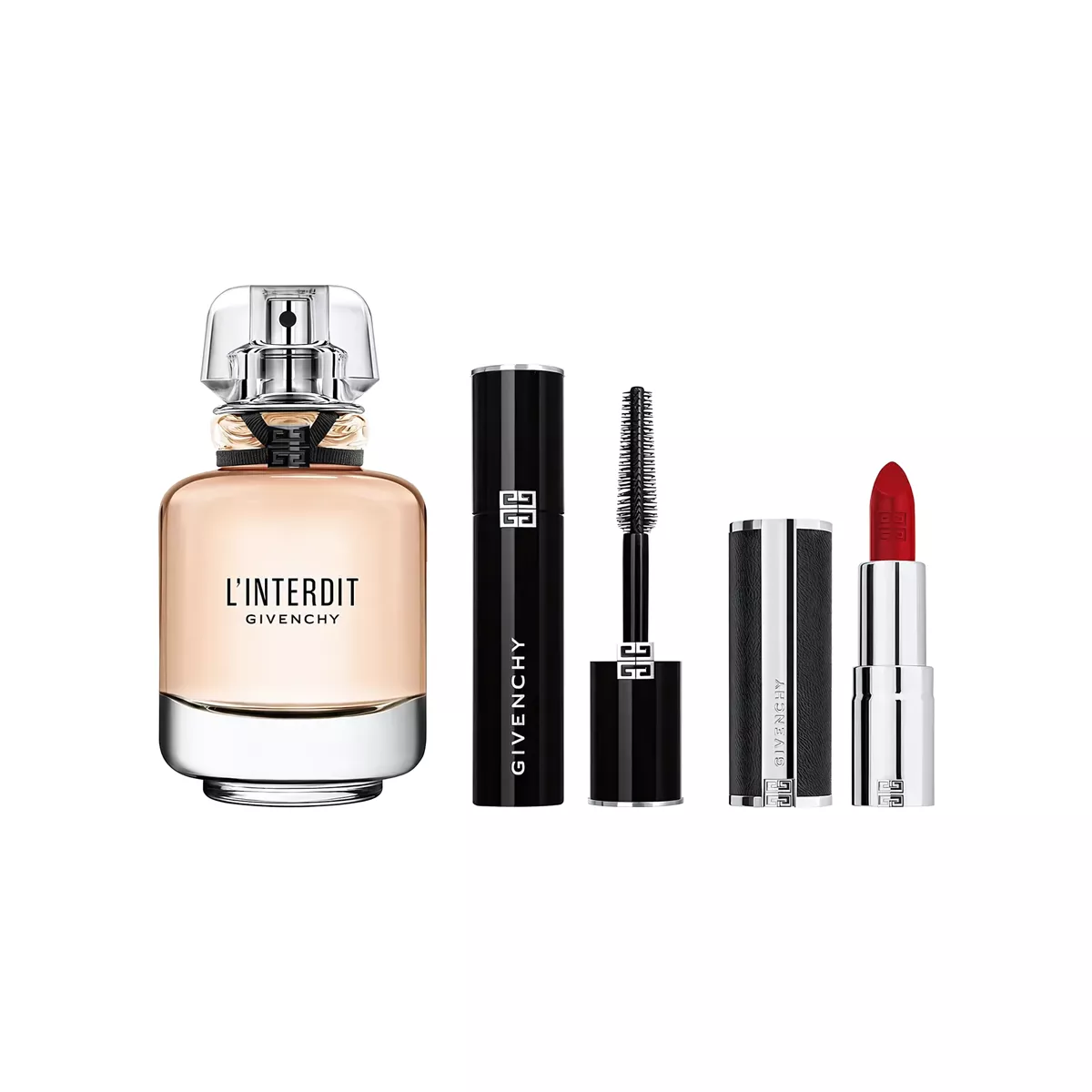 Givenchy L'Interdit Gift Set By Givenchy EDP For Women (Givenchy L'interdit EDP 50 ML + Mascara + Lipstick) - 3 Pieces