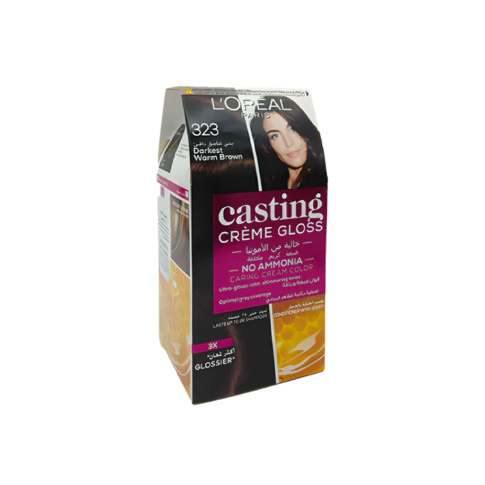 L'Oreal Paris Casting Creme Gloss 323 Darkest Warm Brown