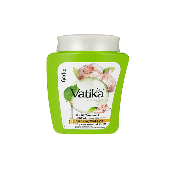 Vatika Hot Oil Treatment with Garlic For Natural Hair Growth - 500 g