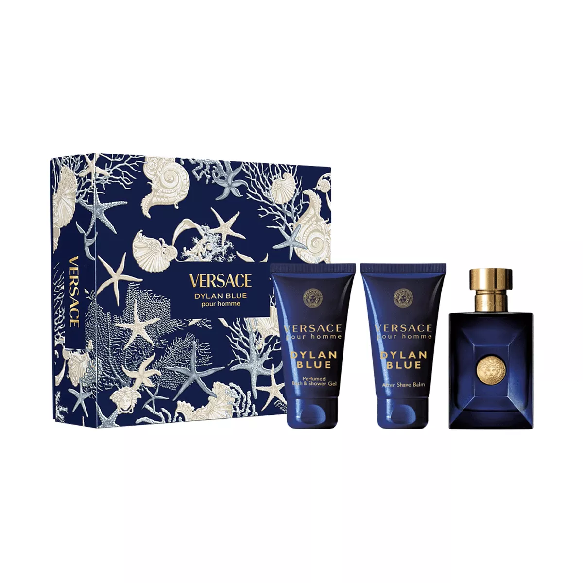 Versace Pour Homme Dylan Blue Gift Set By Versace EDT For Men - 3 Pieces